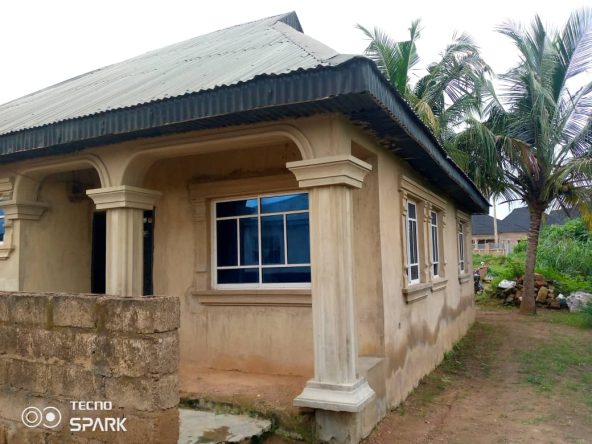 3 bedrooms bungalow on a full plot of land at odo ona